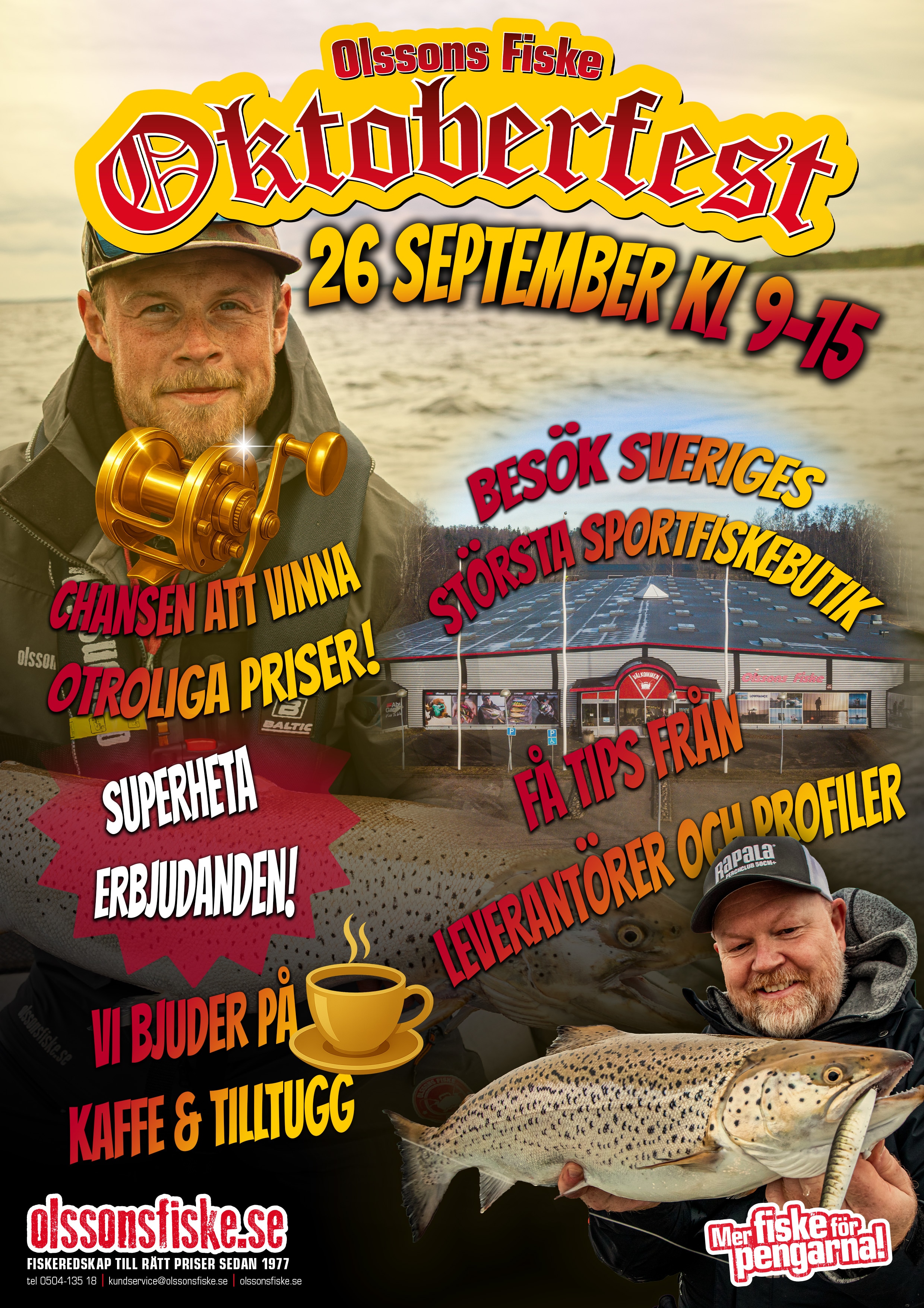 Oktoberfest hos Olssons Fiske i Tibro 26 september 2026