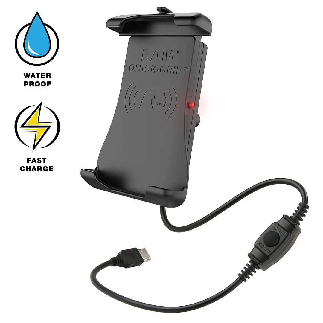 RAM® Quick-Grip™ 15W Waterproof Wireless Charging Holder (EK