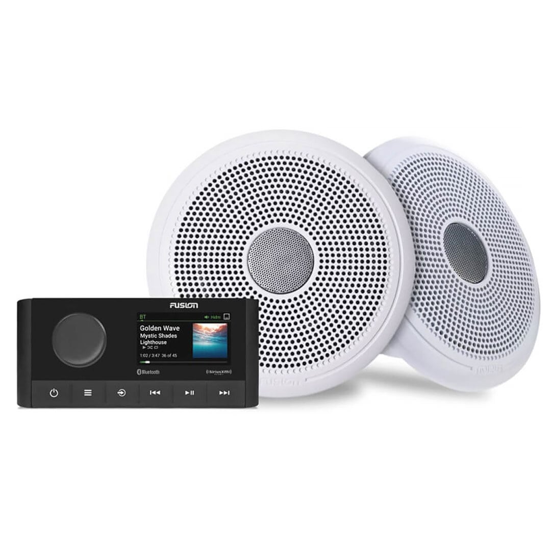 Fusion® stereo- och högtalare MS-RA210+XS-( Vita högtalare).