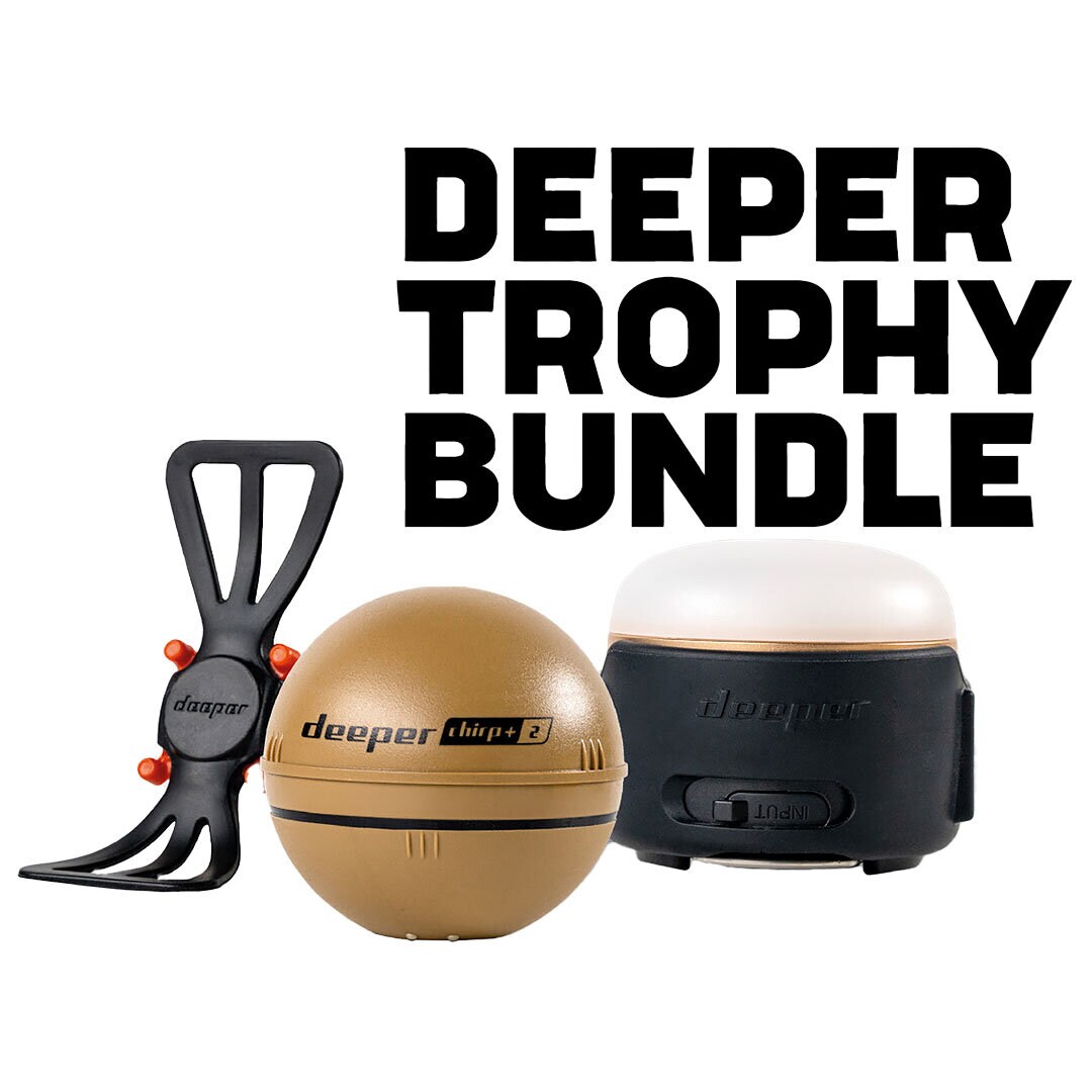Deeper Smart Sonar Chirp+2 Trophy Bundle.