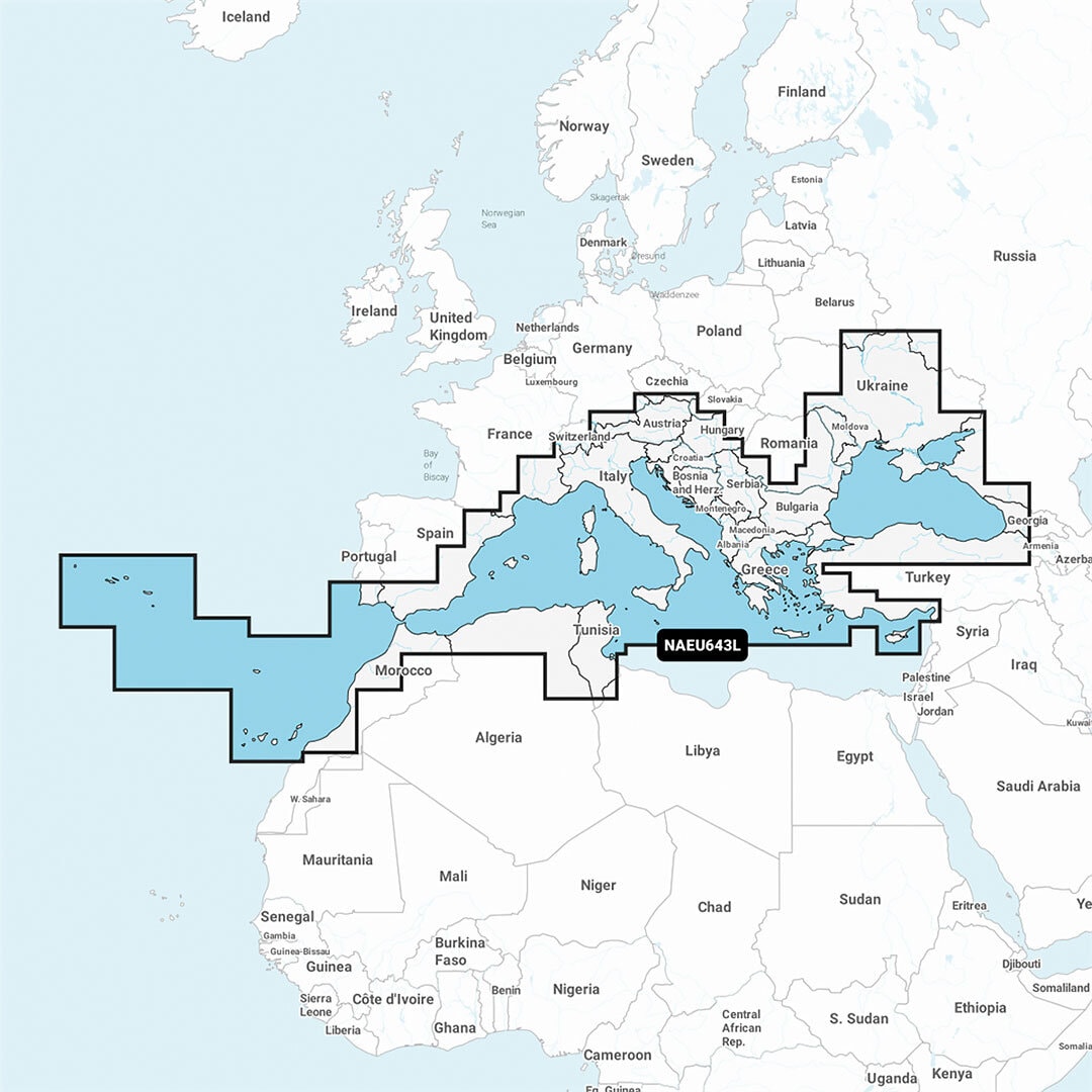 Navionics+ Large EU643L/Mediterranean & Black Sea