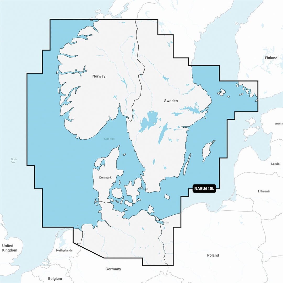 Navionics+ Large EU645L/Skagerrak & Kattegat