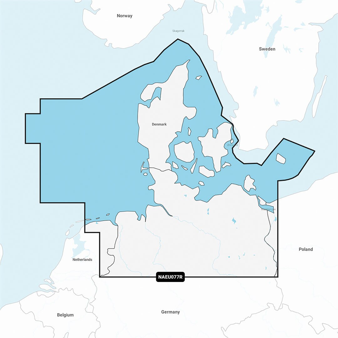 Navionics+ Regular EU077R/Denmark & Germany, North..