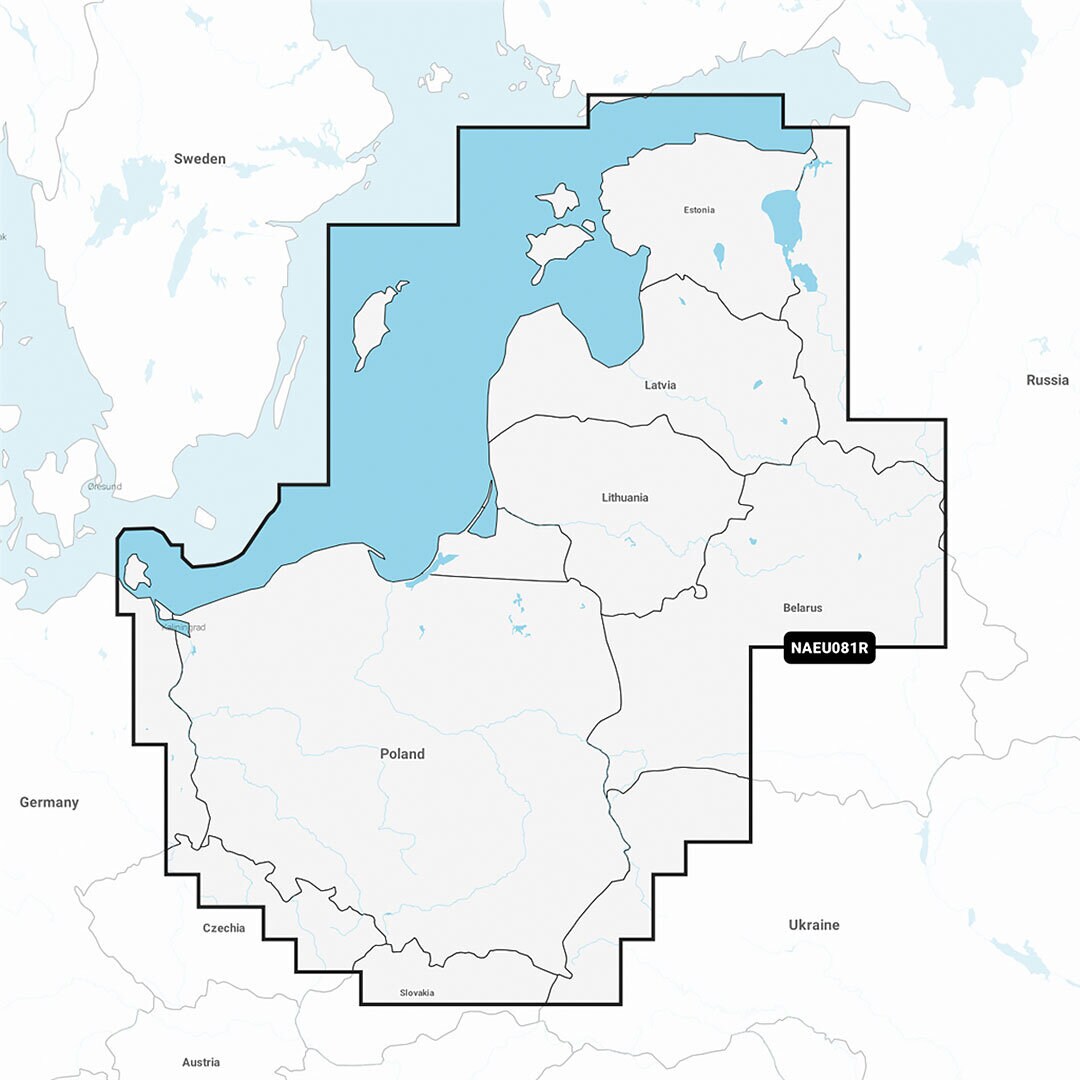 Navionics+ Regular EU081R/Baltic Sea, East Coast