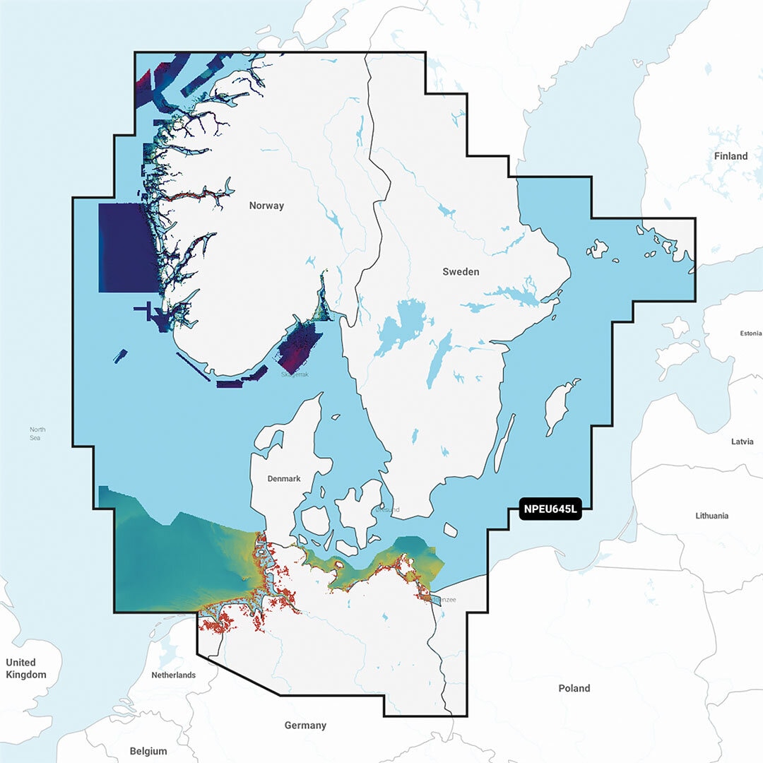 Navionics Platinum+ Large/645L/ Skagerrak & Kattegat (*BV)