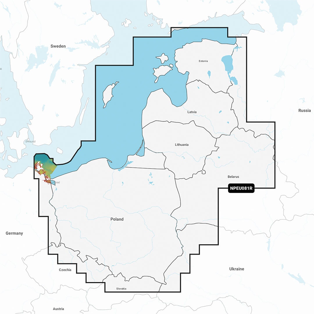 Navionics Platinum+ Regular Baltic Sea, East Coast(*BV)