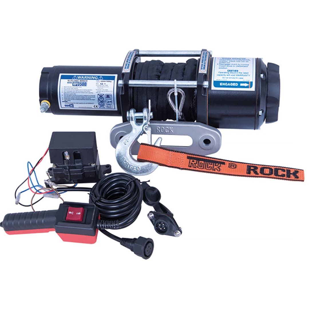 Eltrailervinsch RP3500 med rep (1589kg)