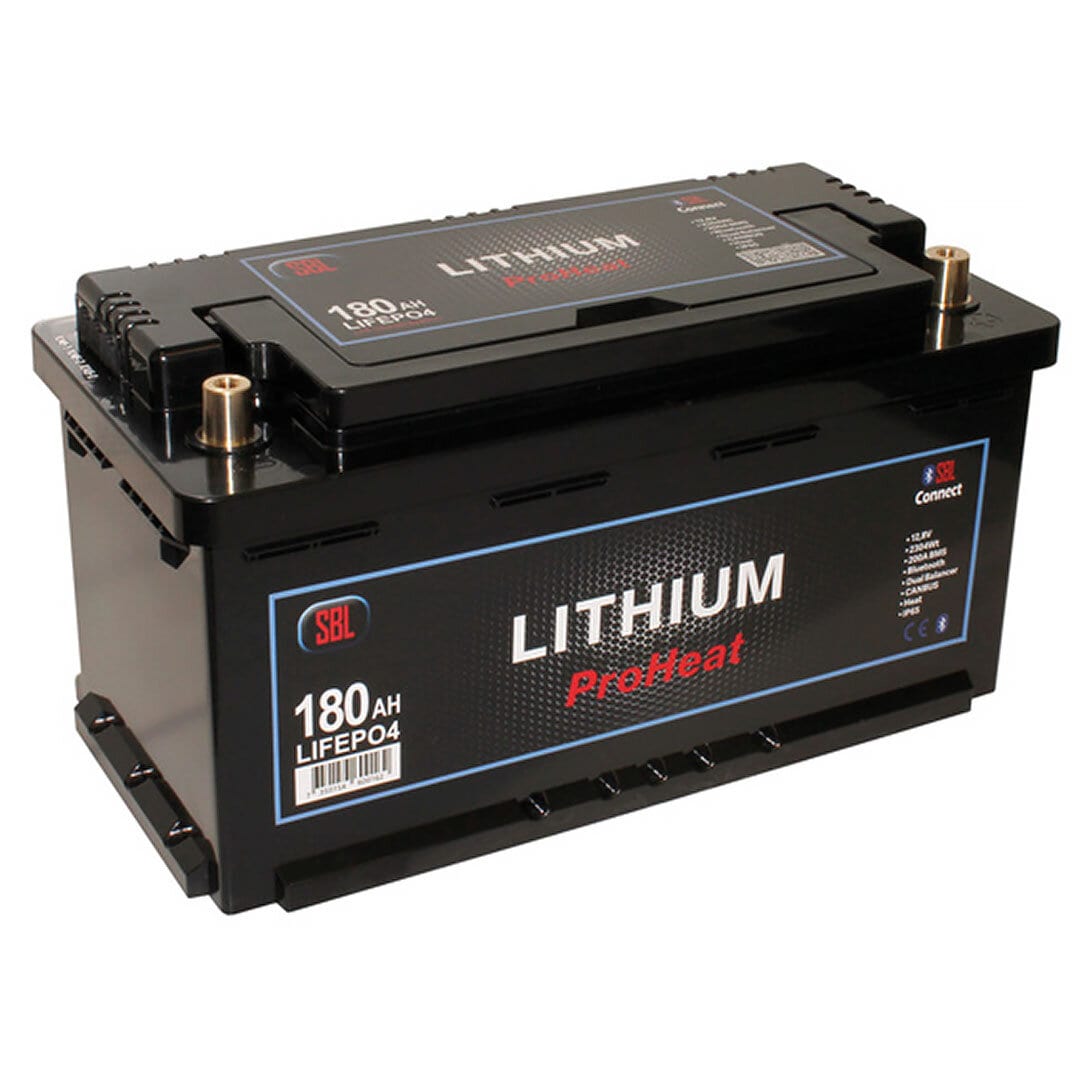 SBL 12v 180Ah, SBL Lithium Bluetooth & Värme (#8) (bv)