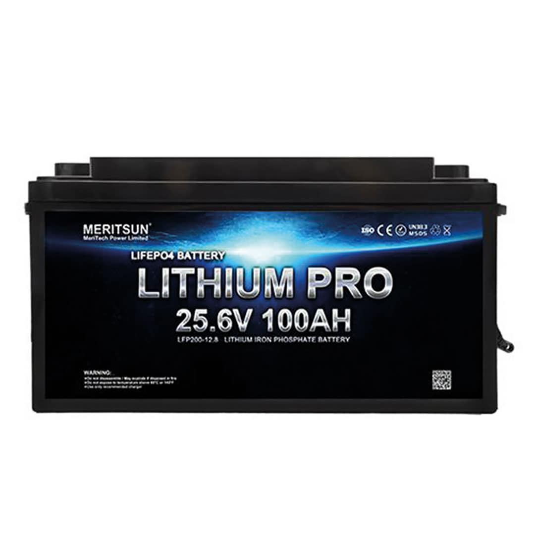 Meritsun 25,6v 100Ah Litiumbatteri P04  LCD (#8)