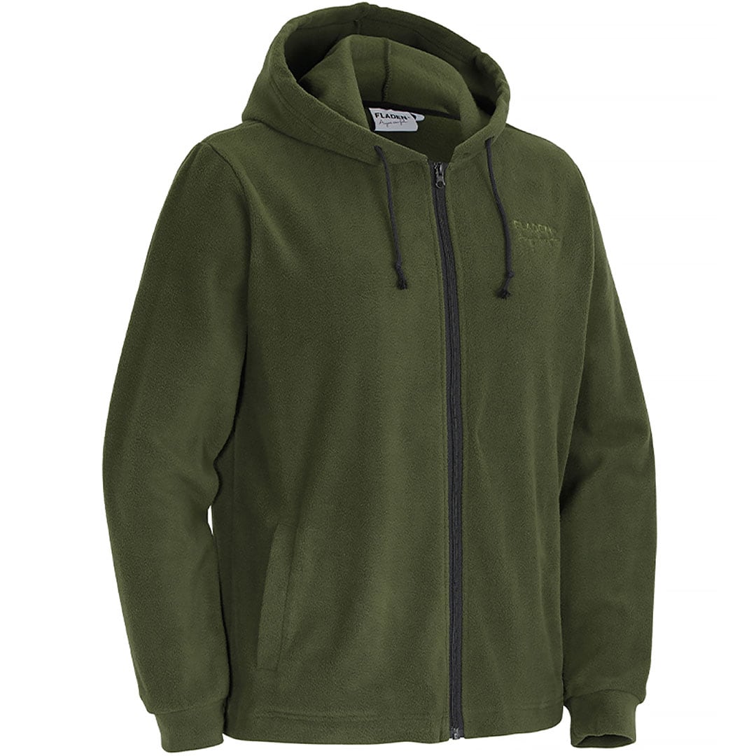 Hoodie Fleece Jacket Dark Green.