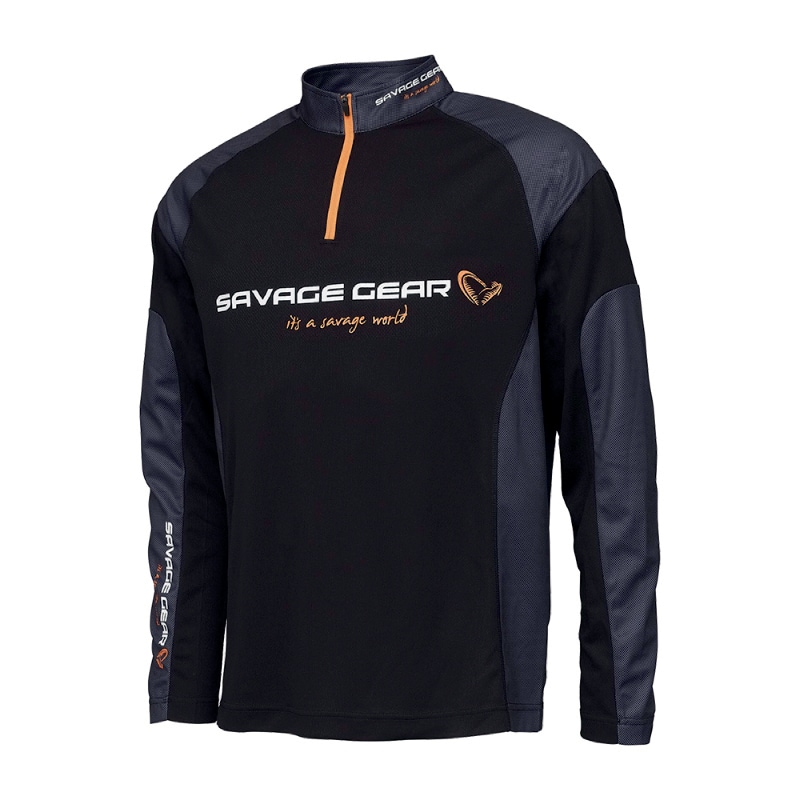 Savage Gear Tournament Gear Half Zip Black Ink