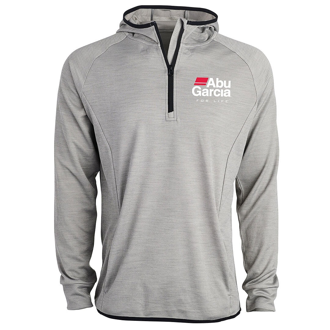 Abu Garcia 100 Year Lightweight Hoodie Grey.