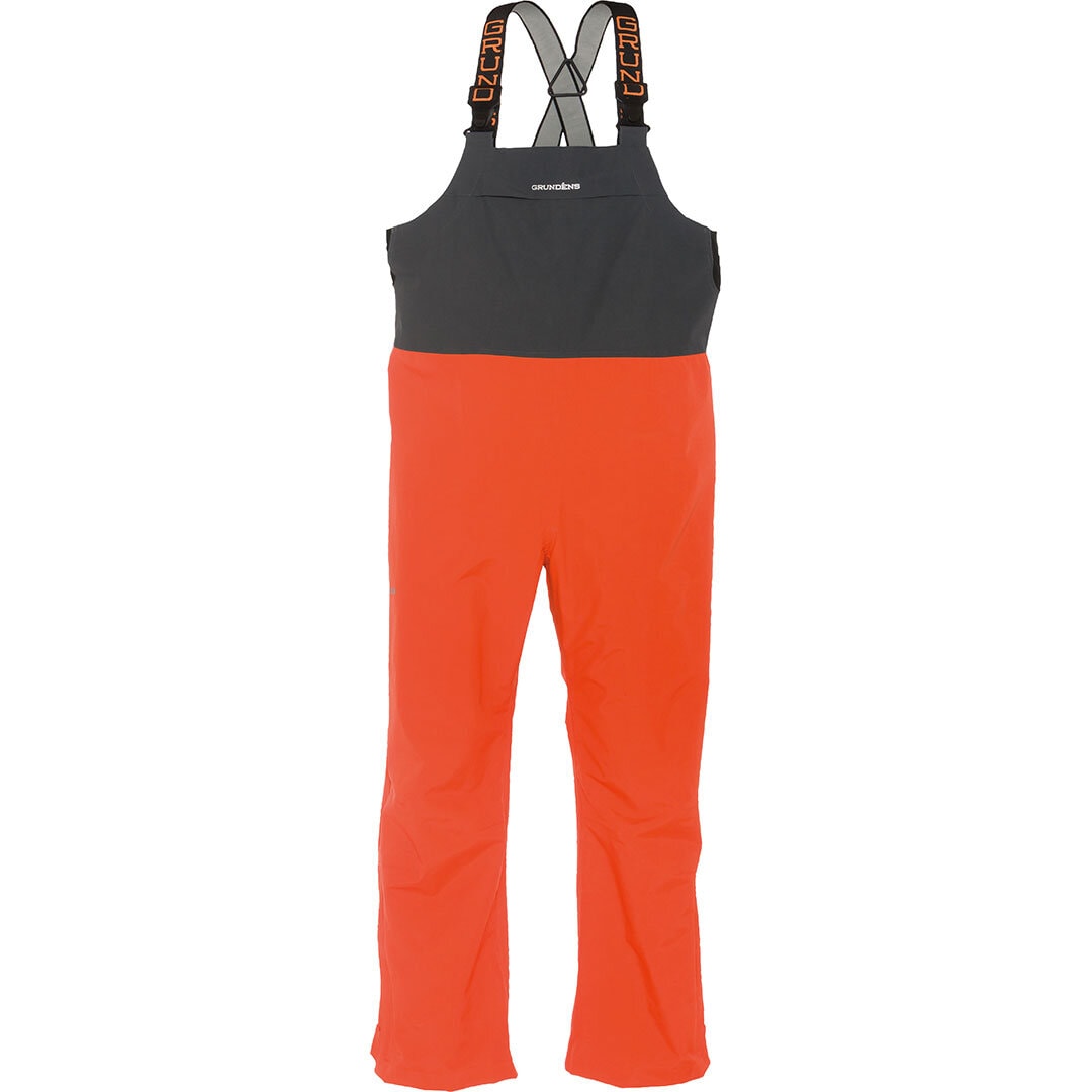 Grundéns Full Share Bib Orange w Grey.