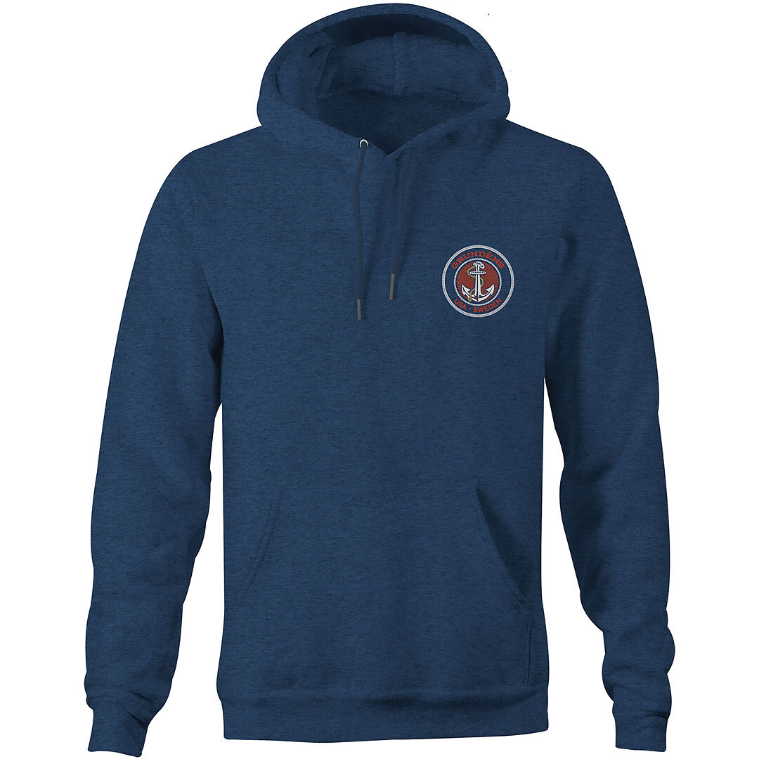 Grundéns Displacement DWR Hoodie Heather Navy.