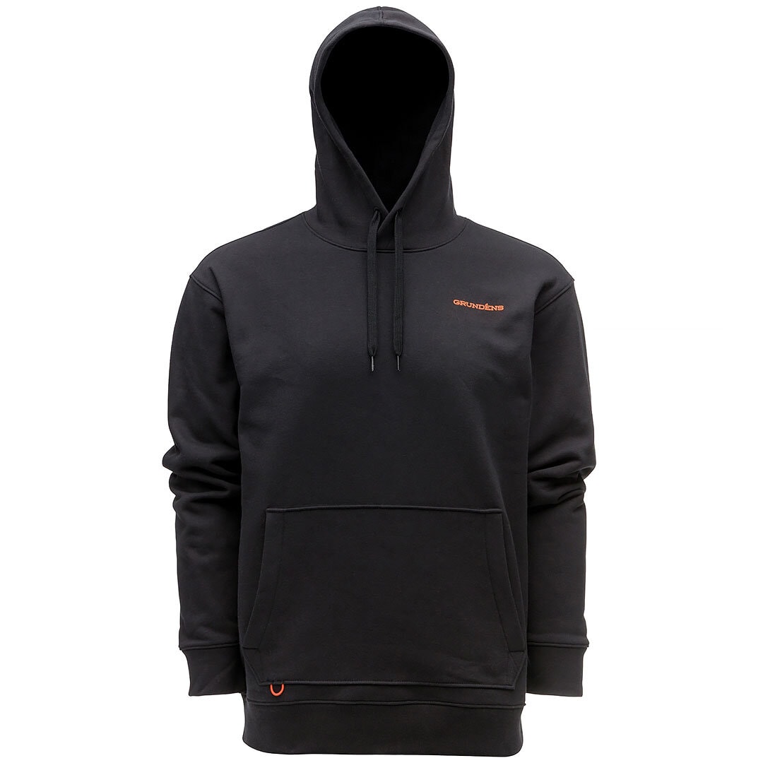 Grundéns Displacement DWR Hoodie Logo Anchor Black