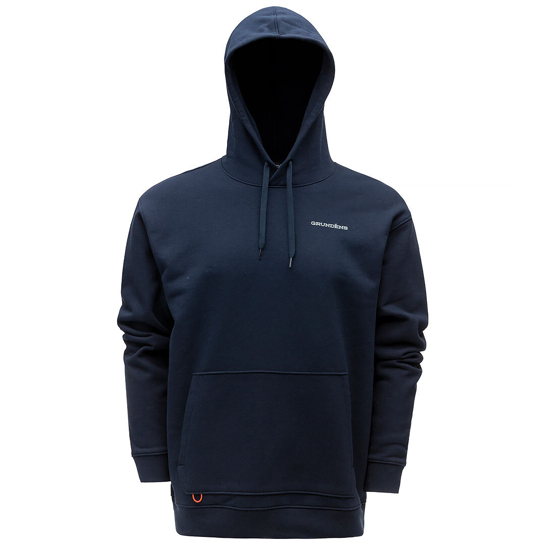 Grundéns Logo Boat Hoodie Dark Navy.