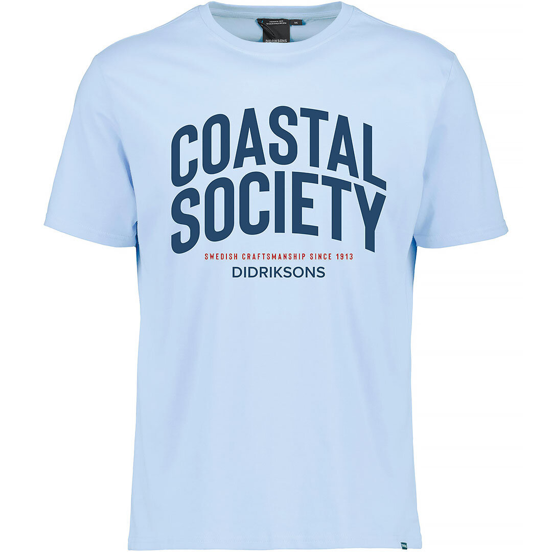 Didriksons Harald USX T-shirt Coastal Society Sea Blue