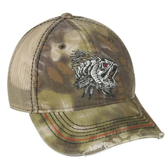 Outdoor Cap Highlander Camo Mean Fish Bonz Keps