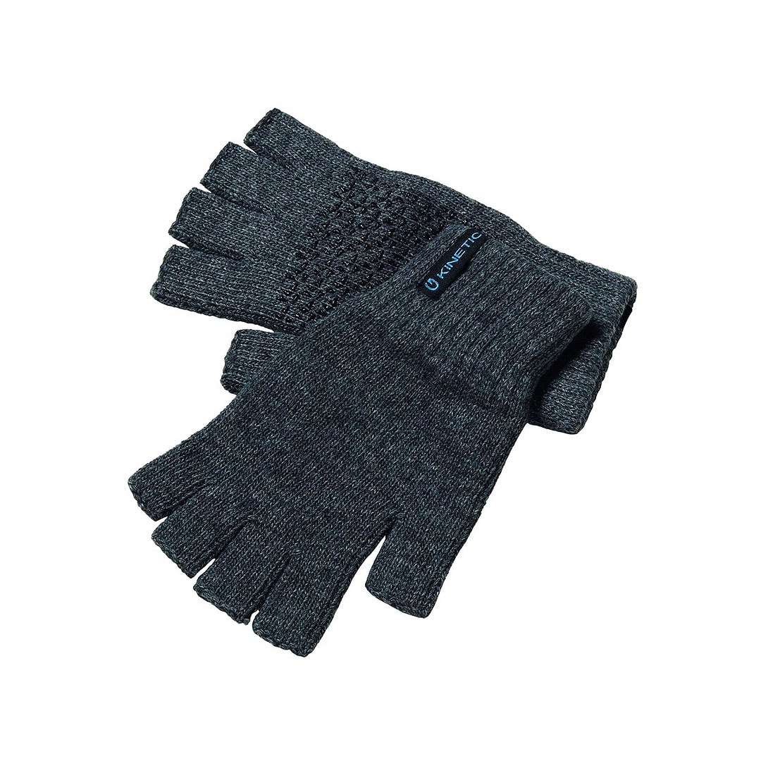 Kinetic Wool Glove Half Finger Black