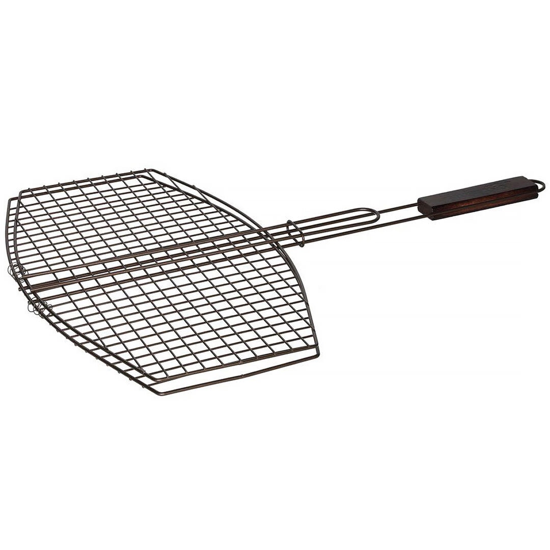 Mustang Grill med gångjärn, Non-stick Oval