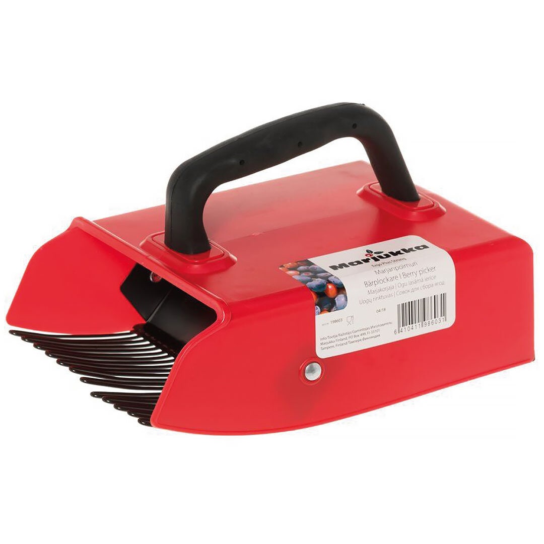 Bärplockare, ergonomisk, med metallpiggar, bred