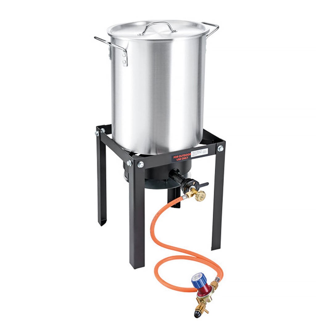 Kräft/Krabbkokare 30 l & gasolbrännare(SE) och stativ (#1)