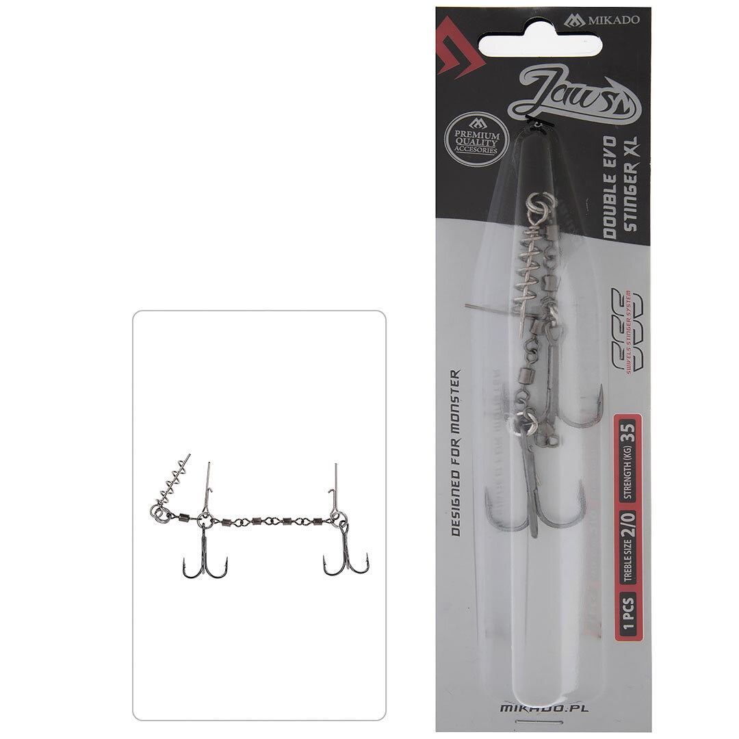 Mikado Jaws Double Stinger 1/0 25kg 1pcs.