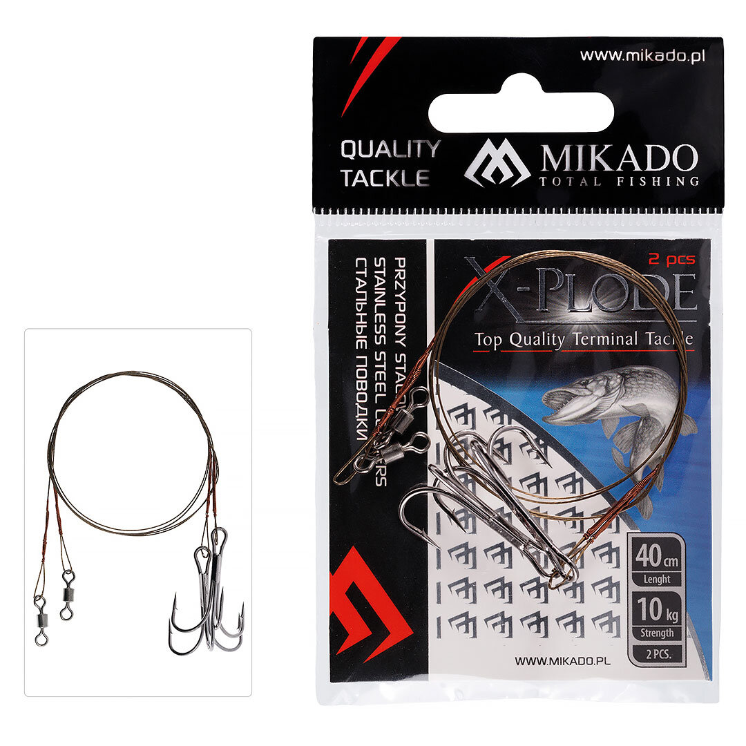 Mikado Jaws Single Stinger 1/0 30kg 2pcs online hos olssonsfiske.se