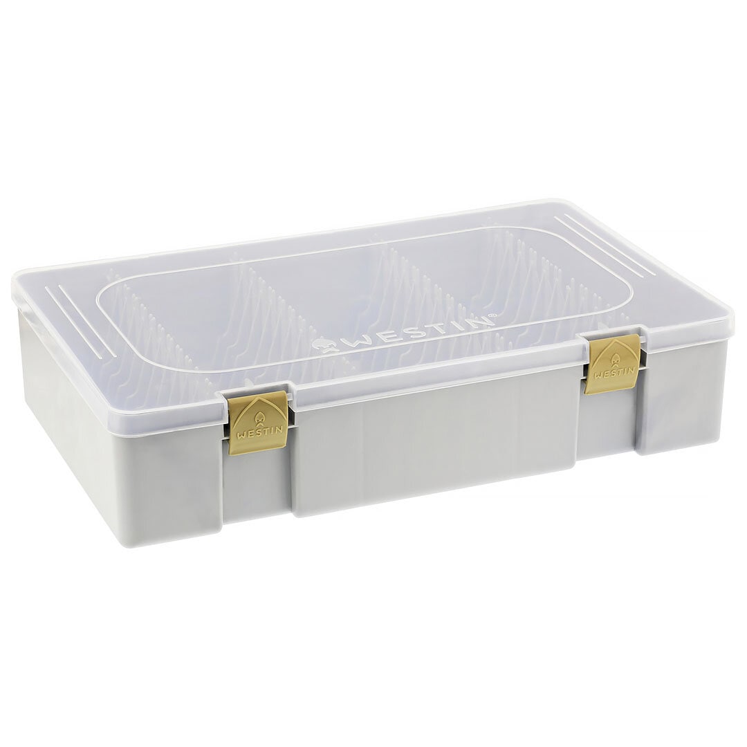 Westin W3 SpinnerbaitStorage Box 36x22,5x8cm Grey/Clear.