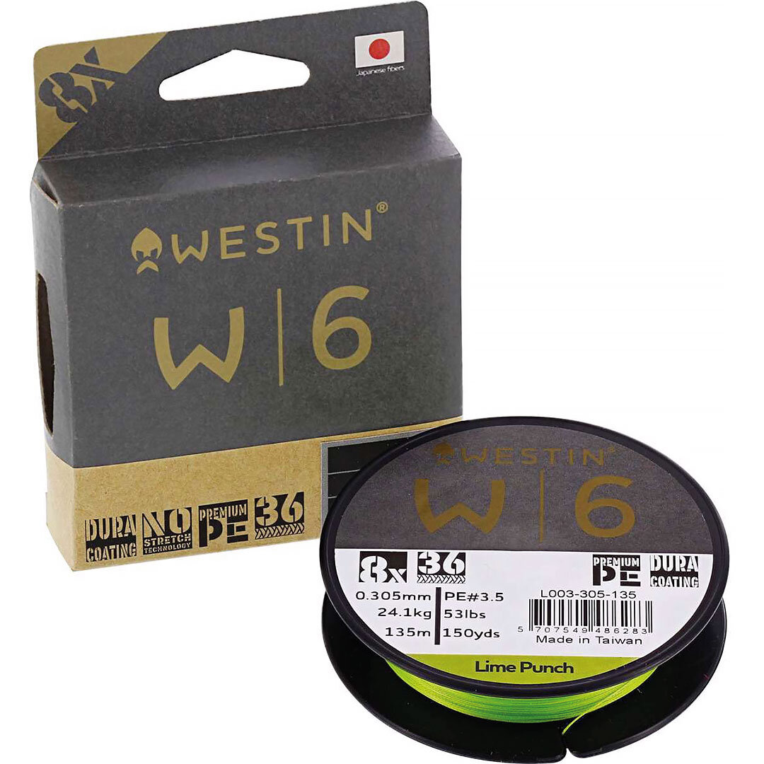 Westin W6 8 Braid Lime Punch 135m.