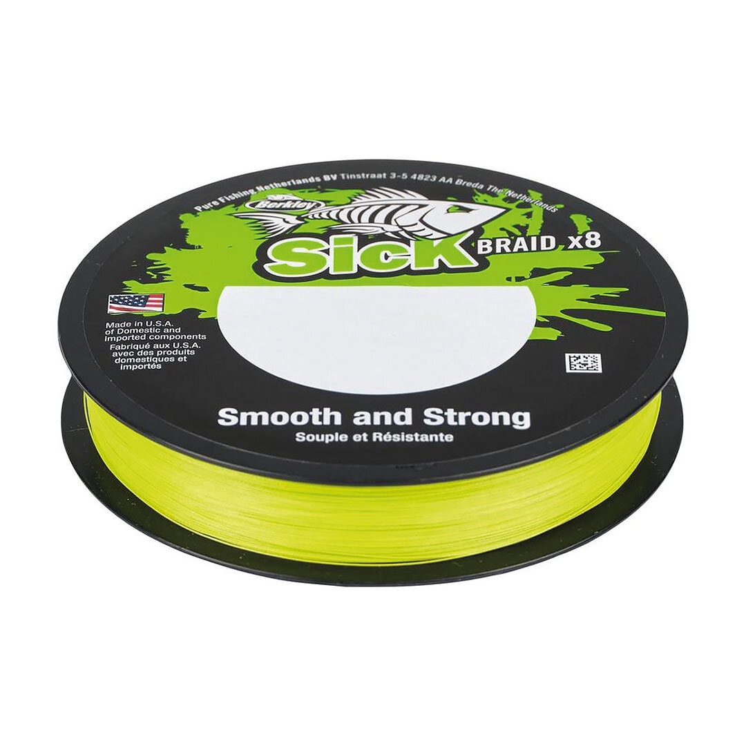 Berkley Sick Braid HV Yellow (påspolad ca 100-150m).
