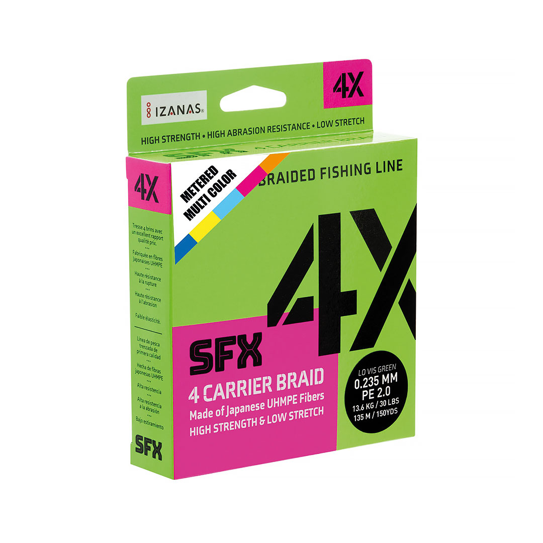 Sufix SFX 4X Multi Color 300m 0,33mm 23kg.