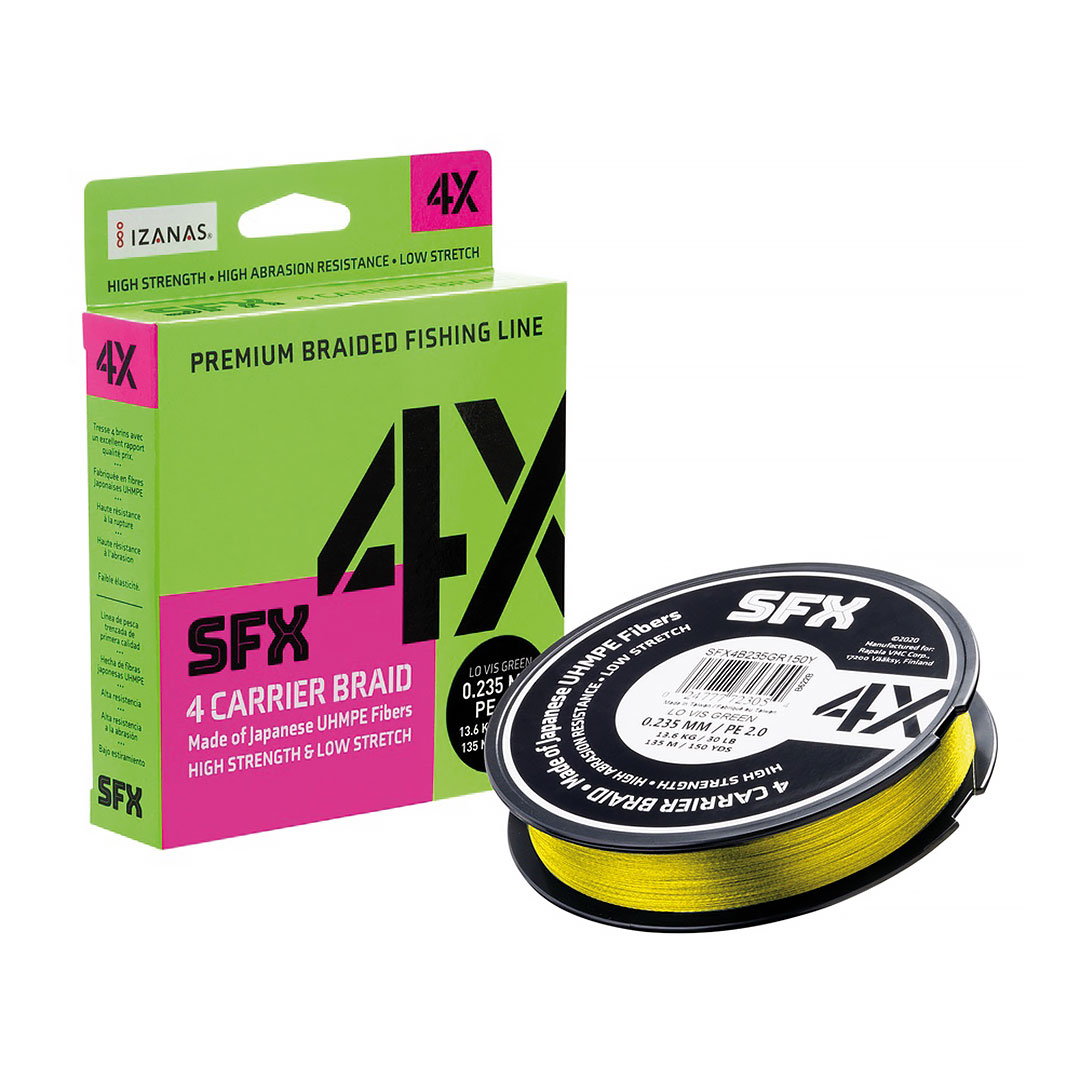 Sufix SFX 4X Hot Yellow 135m 0,18mm 10kg.