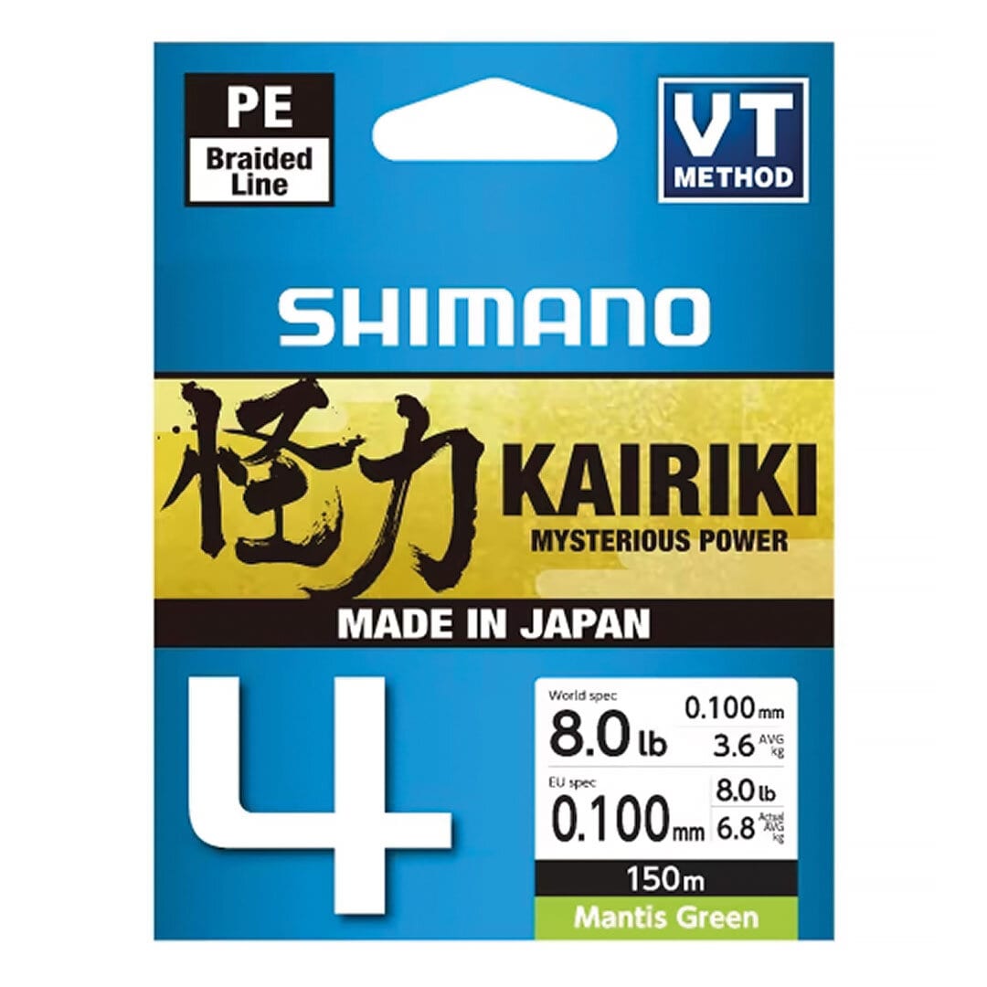 Shimano KAIRIKI 4 150m Mantis Green.