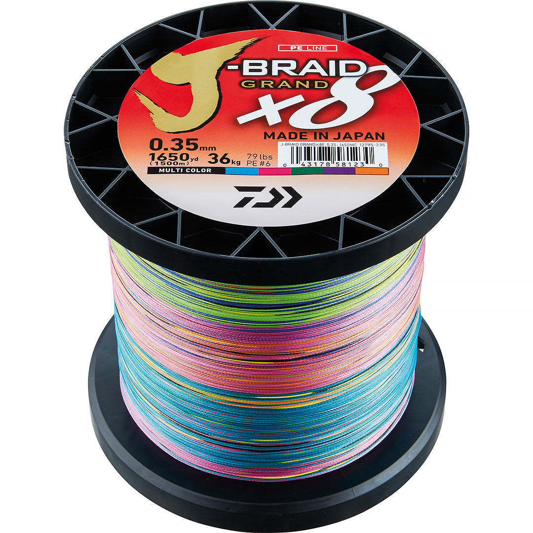 Daiwa J-Braid Grand X8 Multicolor 1500m/fp.