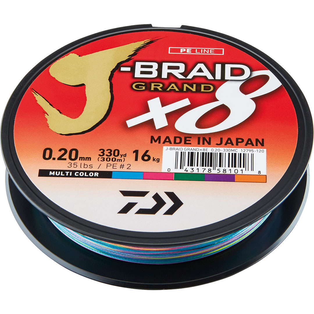 Daiwa J-Braid Grand X8 Multicolor 300m/fp