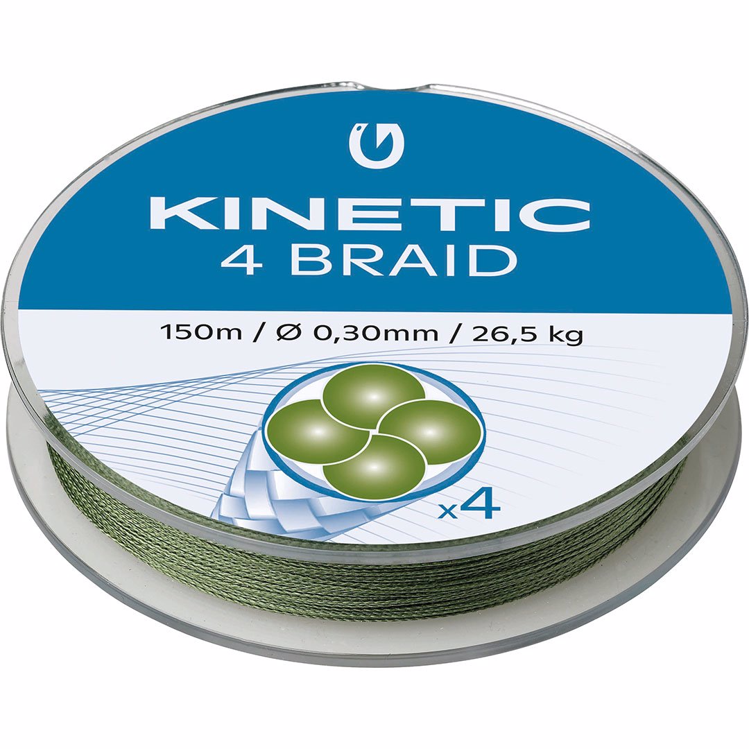 Kinetic 4 Braid 150m Dusty Green