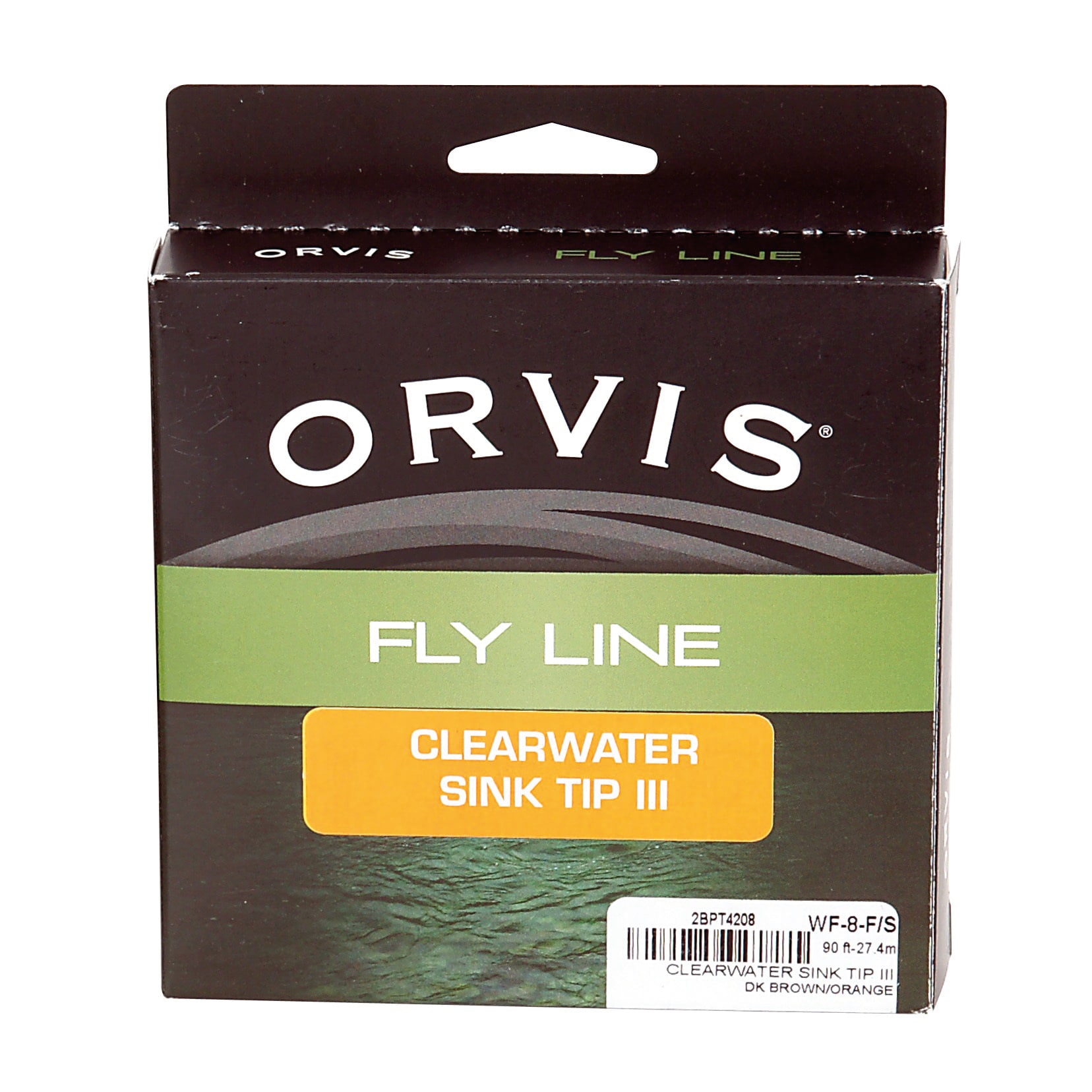 Orvis Clearwater Sink Tip WF 8 F/S Orange Dark Brown