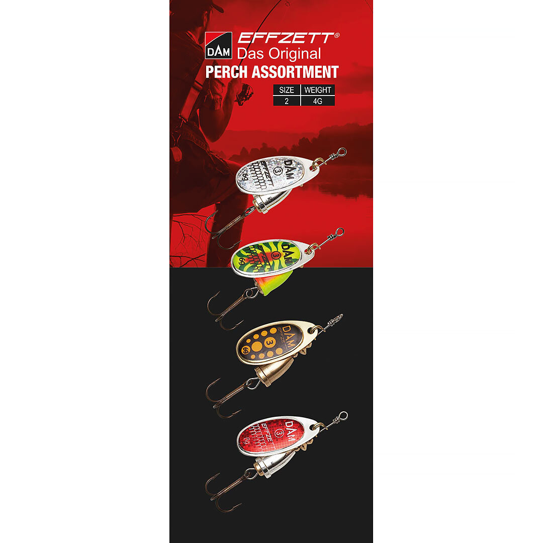 DAM Effzett Spinner Assortment Perch 4g