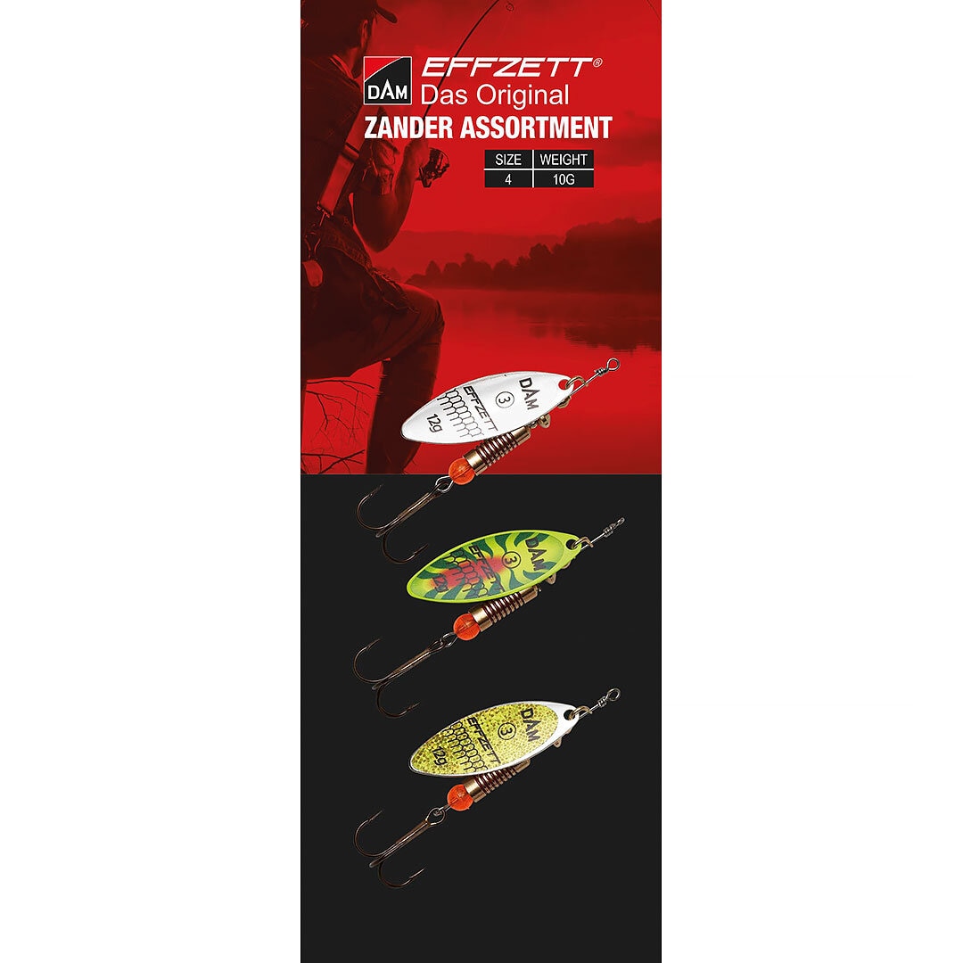 DAM Effzett Spinner Assortment Zander 12g