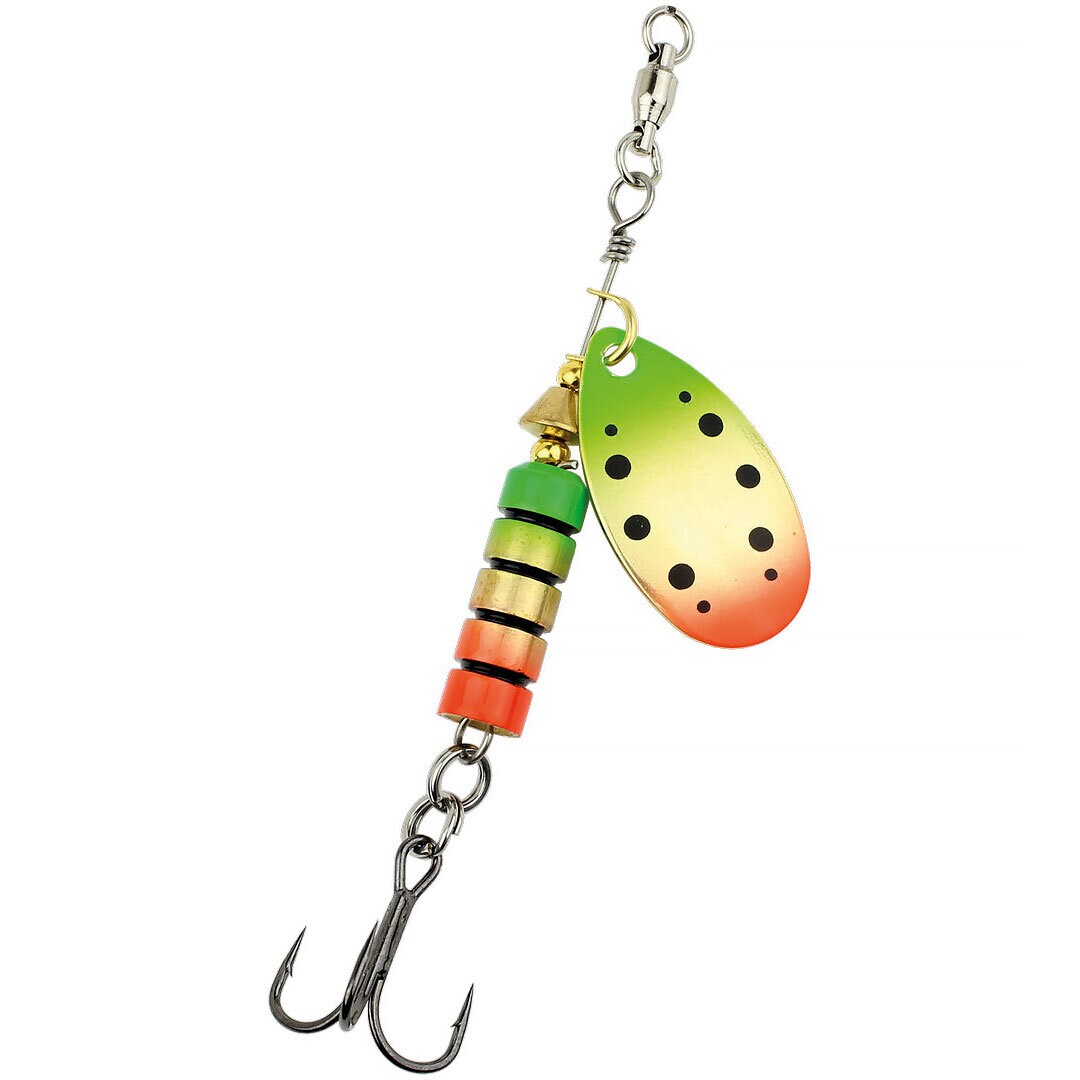 Circus Spinner 10g Grön Guld Orange