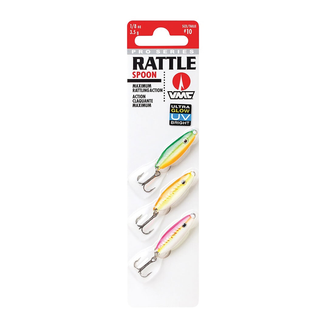 VMC Rattle Spoon Kit Glow 3,5g 3 pack.