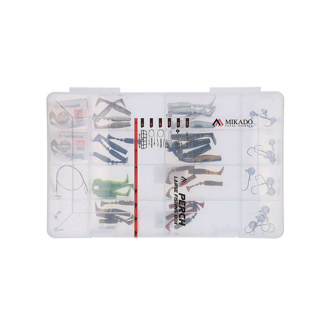 Mikado Soft Lure Kit Perch 03-Large..