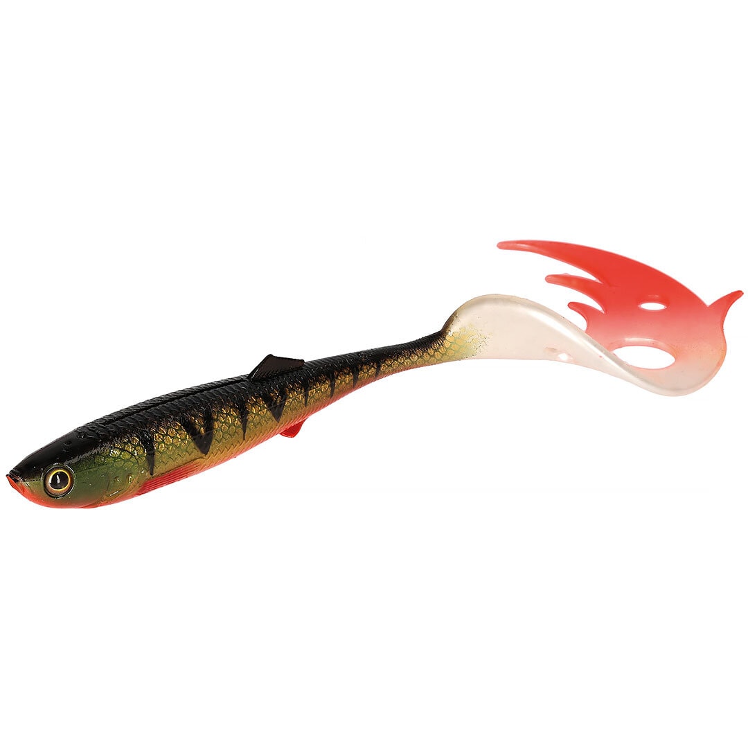 Mikado Sicario Pike Tail 18cm F:02 Bloody Perch 2pcs.