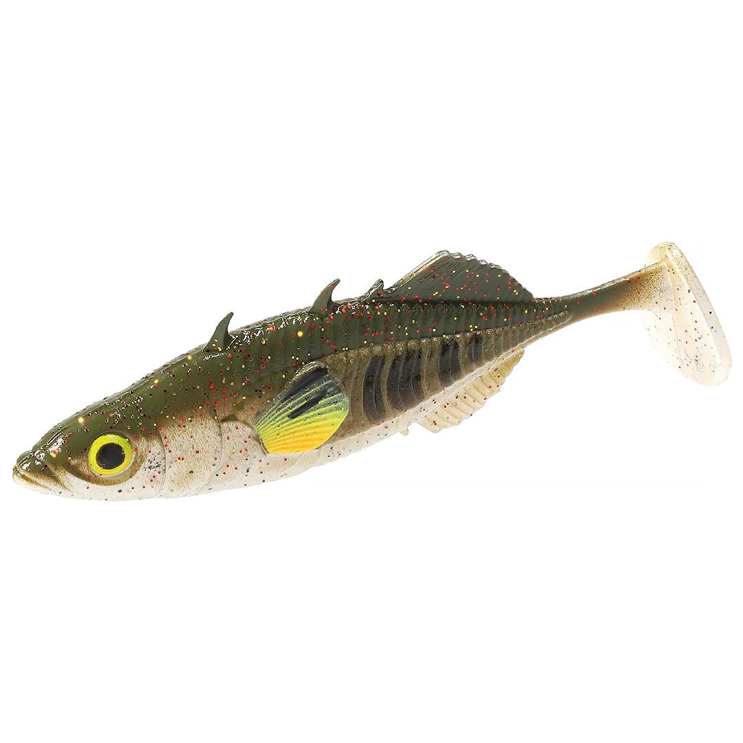 Mikado Real Fish Stickleback 5cm Green Pumpkin