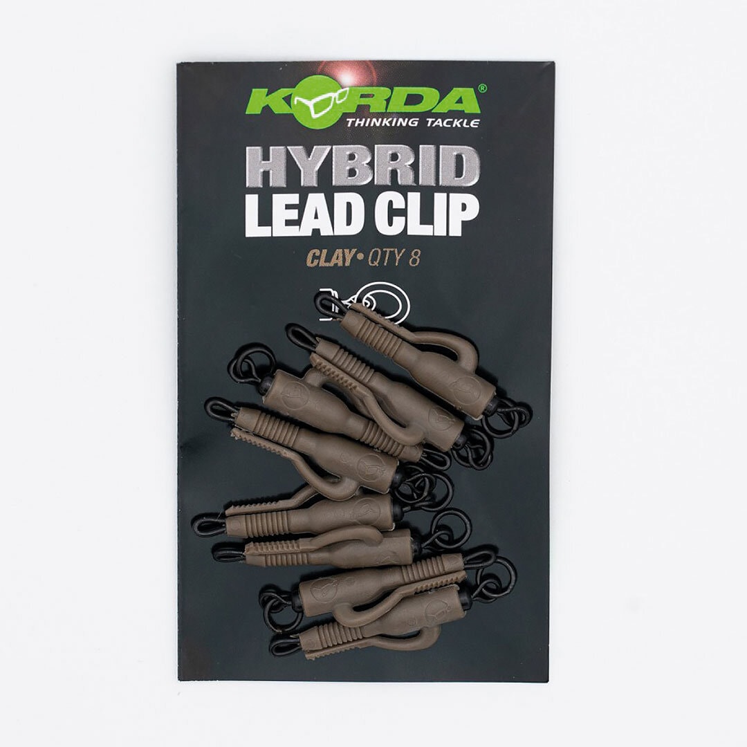 Korda Hybrid Lead Clips Clay