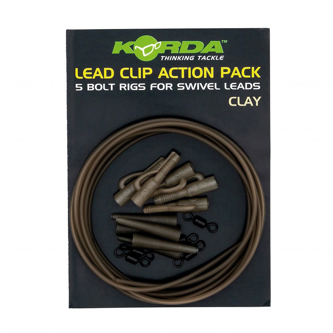 Korda Lead Clip Action Pack - Clay