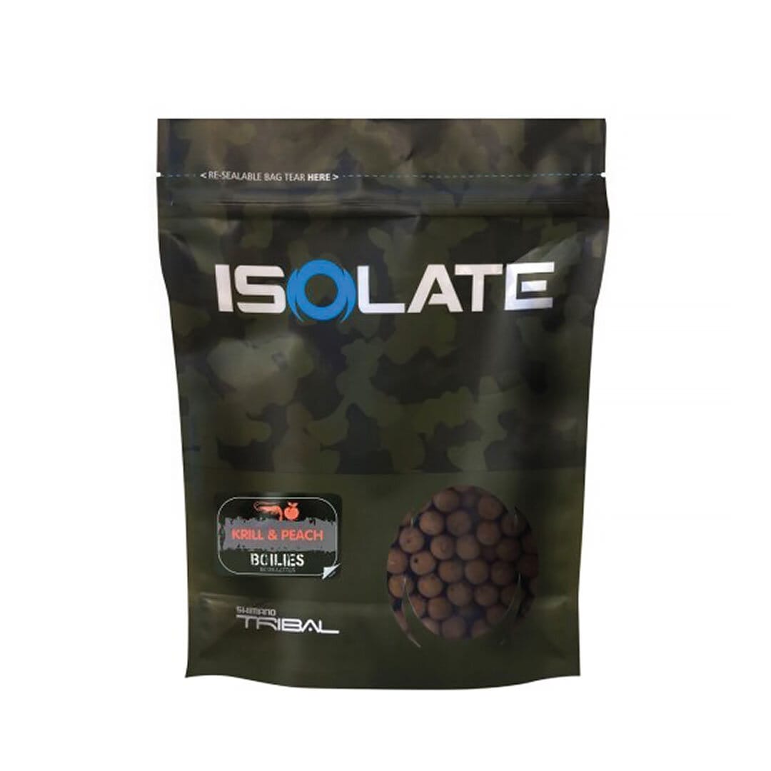 Shimano Bait Isolate Boillie Krill Peach 15mm 3kg.