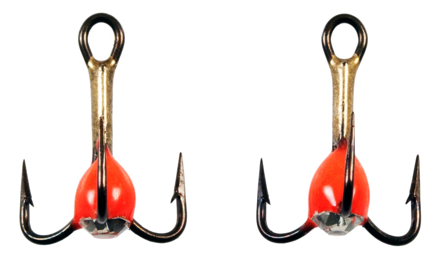 Treble hook, Swarovski Plastic drop RDS14