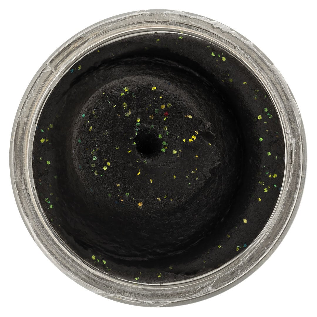 Powerbait Natural Trout Dough Garlic Black Glitter